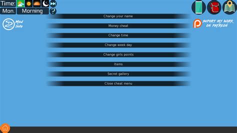 cheats for milfy city|Ren'Py .